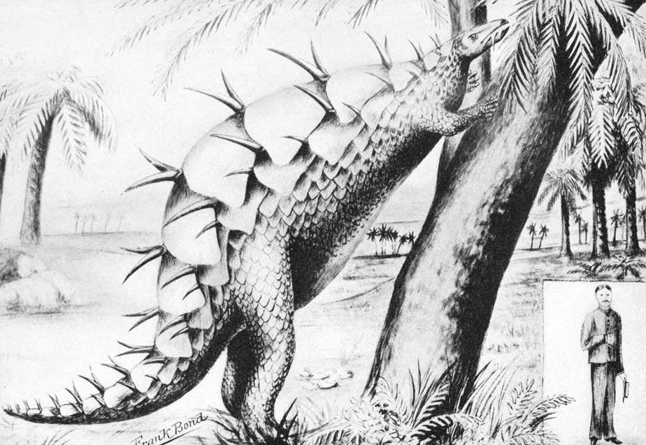ранняя реконструкция стегозавра